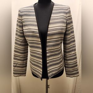 Blue and beige blazer